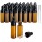 PYAWI 50Pcs 5ml Sample Dropper Bottles,Amber Glass Dropper Bottles for Essential Oils Sample Cosmetic Perfume Traveling