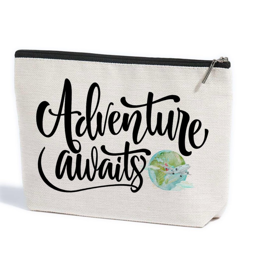 ZHAMEN Travel Gifts Makeup Bag Gifts for Travelers Makeup Pouch Friendship Birthday Gifts for Women Female Friends Besties Daughter Coworkers Bride Sisters BFF Cosmetic Travel Bag