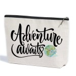 ZHAMEN Travel Gifts Makeup Bag Gifts for Travelers Makeup Pouch Friendship Birthday Gifts for Women Female Friends Besties Daughter Coworkers Bride Sisters BFF Cosmetic Travel Bag