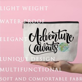 ZHAMEN Travel Gifts Makeup Bag Gifts for Travelers Makeup Pouch Friendship Birthday Gifts for Women Female Friends Besties Daughter Coworkers Bride Sisters BFF Cosmetic Travel Bag
