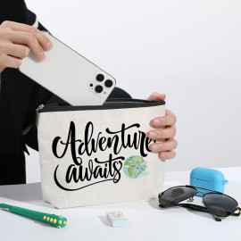 ZHAMEN Travel Gifts Makeup Bag Gifts for Travelers Makeup Pouch Friendship Birthday Gifts for Women Female Friends Besties Daughter Coworkers Bride Sisters BFF Cosmetic Travel Bag