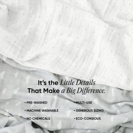 Ouch Baby 4-Layer Muslin Swaddle Blanket (Pack of 2) | 45x50 Ultra-Soft Pre-Washed Baby Quilt for Newborns & Infants | Breathable, Lightweight & Gentle Bedding