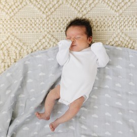 Ouch Baby 4-Layer Muslin Swaddle Blanket (Pack of 2) | 45x50 Ultra-Soft Pre-Washed Baby Quilt for Newborns & Infants | Breathable, Lightweight & Gentle Bedding