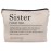 Lacosu Sister Makeup Bag,Sister Gifts,Sisters Gifts from Sister,Birthday Gifts for Sister,Best Sister Gifts,Gifts for Sister,Sister Definition Small Cosmetic Makeup Bag for Purse