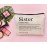 Lacosu Sister Makeup Bag,Sister Gifts,Sisters Gifts from Sister,Birthday Gifts for Sister,Best Sister Gifts,Gifts for Sister,Sister Definition Small Cosmetic Makeup Bag for Purse
