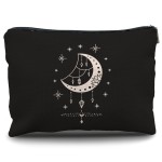 Nogrit Tarot Makeup Bag,Witchy Gifts,Witchy Gifts For Women,Boho Makeup Bag,Boho Crescent Moon Celestial Small Cosmetic Makeup Bag for Purse