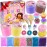Butter Slime Kit for Girls - Fluffy & Scented Butter Slime with Ice Cream, Donut, Cupcake Accessories, Colorful & Vibrant Slime Making Set, Idea for Christmas & Holiday, Girls Ages 5-12+