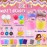 Butter Slime Kit for Girls - Fluffy & Scented Butter Slime with Ice Cream, Donut, Cupcake Accessories, Colorful & Vibrant Slime Making Set, Idea for Christmas & Holiday, Girls Ages 5-12+