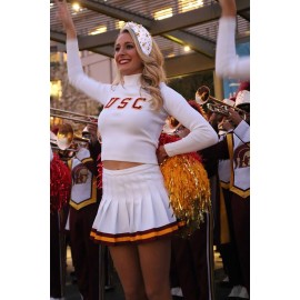 NVENF Football Headband for Women, Game Day Knotted Headband, Football Hair Accessory, White