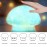 ANGTUO 16 Colors Mushroom Night Light Include Remote Control, Mushroom Lamp Dimmable and Rechargeable