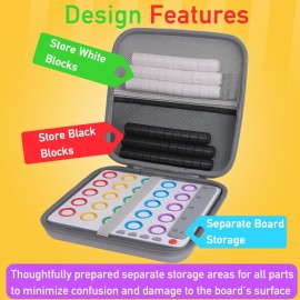 Hard Storage Case Compatible with GiiKER Smart Four 3D AI-Powered 4 in a Row Game,Protective Organizer for Strategy Board Games & Accessories by Aenllosi(Case Only)