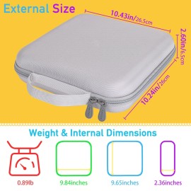 Hard Storage Case Compatible with GiiKER Smart Four 3D AI-Powered 4 in a Row Game,Protective Organizer for Strategy Board Games & Accessories by Aenllosi(Case Only)