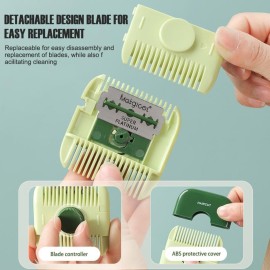 Gopkuniw 2 in 1 Hair Trimmer - Multifunctional Mini Bangs Trimmer & Razor Comb Cutter