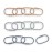 mushie Baby Chain Link Rings Toy 12 Count | Multiuse Car Seat Stroller Connecting Toy (Natural, Stone, Tradewinds)
