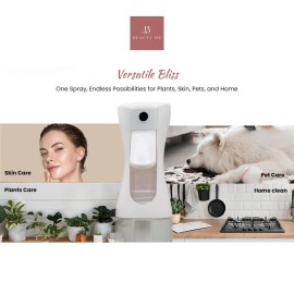 BEAUTY ME Continuous Mist Spray Bottle - 10.1oz Fine Mist Sprayer for Hair Styling, Cleaning, Plants, Salons, Essential Oils, and More - White BEAUTY ME Continuous Mist Spray Bottle - 10.1oz Fine Mist Sprayer for Hair Styling, Cleaning, Plants, Salons, Essential Oils, and More - White