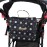 Small Crossbody Diaper Changing Bag with Portable Baby Changing Pad, Front Wipes Pocket Opening, Shoulder & Stroller Straps Included (Black and White Polkadot)- Insulated Bottom
