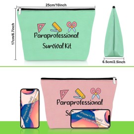 Paraprofessional Appreciation Gifts 2 Pack Makeup Bag Paraprofessional Gift for Paraeducator Para Teacher Teaching Assistant Birthday Presents Teachers Day Retirement Presents 2 PCS Cosmetic Pouch Paraprofessional Appreciation Gifts 2 Pack Makeup Bag Paraprofessional Gift for Paraeducator Para Teacher Teaching Assistant Birthday Presents Teachers Day Retirement Presents 2 PCS Cosmetic Pouch
