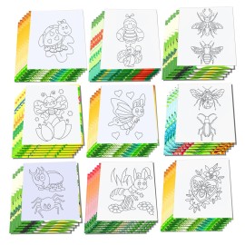 12 Pcs Bug Coloring Books Bugs Party Favors Bulk Mini Coloring Books Bulk for Kids DIY Art Drawing Activity Book Set for Bug Themed Birthday Party Supplies
