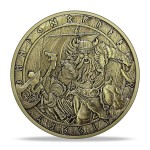 Norse Viking Warrior Coin Fight for Glory See Us in Valhalla Nordic Mythology Amulet for Men Viking Coin