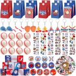 ANPHILE Baseball Party Favors, Baseball Birthday Party Favors with Treat Bags for Baseball Birthday Decorations Goodie Bag Stuffers