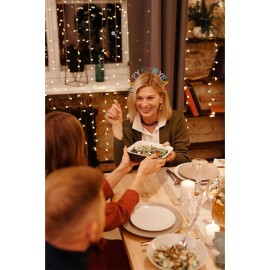  Happy New Year Headband for Women Girls, Rainbow Colorful, 1 Pack