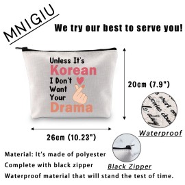 MNIGIU Finger Heart Makeup Bag - Korean Lover Gift for Korean Drama Fans MNIGIU Finger Heart Makeup Bag - Korean Lover Gift for Korean Drama Fans