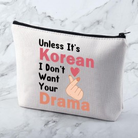 MNIGIU Finger Heart Makeup Bag - Korean Lover Gift for Korean Drama Fans MNIGIU Finger Heart Makeup Bag - Korean Lover Gift for Korean Drama Fans