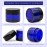 Lil Ray 1 oz Round Cobalt Blue Glass Jar with Inner Liners and Black Lid (12pcs)