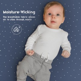 Yoofoss Baby Crib Sheets for Boys Girls, Fitted Crib Sheet 2 Pack for Standard Crib and Toddler Mattress, Super Soft Microfiber Baby Sheet 28x52x8in(Panda)