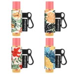 4 Pack Compact Clip-On Lipstick Holder Lip Balm Holder Keychain, Premium Release Clip Elastic Sleeves Lip Gross Holder Keychain Clip On Lipstick Sleeve, Fits Most Standard Lip Balm