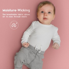 Yoofoss Baby Crib Sheets for Boys Girls, Fitted Crib Sheet 2 Pack for Standard Crib and Toddler Mattress, Super Soft Microfiber Baby Sheet 28x52x8in(Arrow)