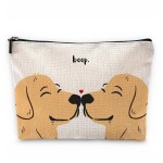 Sufamb Cute Makeup Bag,Love Gifts for Her,Gifts for Girlfriend Wife,I Love You Gifts for Her,Valentines Gifts,Cute Gifts for Women,Golden Retriever Gifts Small Cosmetic Makeup Bag for Purse