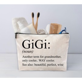 Sufamb Gigi Gifts for Grandma,Grandma Makeup Bag,Gigi Gifts,Gigi Mother\'s Day Gifts,Grandma Gifts,Grandma Gifts from Grandchildren,Grandma Birthday Gifts,Gigi Small Cosmetic Makeup Bag for Purse