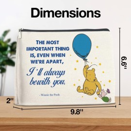 YeleY Friendship Winnie the Pooh for Women Friends Cute Winnie the Pooh Cosmetic Makeup Bag for Teens Women Friends Soul Sister YeleY Friendship Winnie the Pooh for Women Friends Cute Winnie the Pooh Cosmetic Makeup Bag for Teens Women Friends Soul Sister