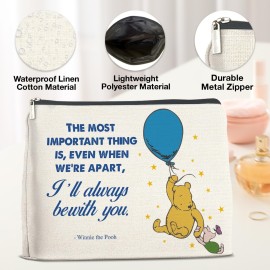 YeleY Friendship Winnie the Pooh for Women Friends Cute Winnie the Pooh Cosmetic Makeup Bag for Teens Women Friends Soul Sister YeleY Friendship Winnie the Pooh for Women Friends Cute Winnie the Pooh Cosmetic Makeup Bag for Teens Women Friends Soul Sister