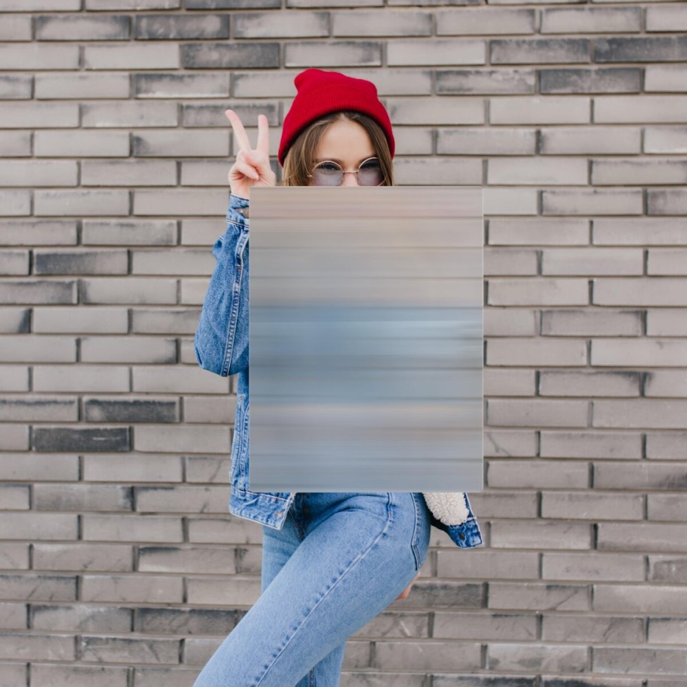 Invisibility Shield - 17x13, Sturdy Shield with Lenticular Sheet & Transparent Acrylic Handle bar for Prank, Science, Magic, Illusion, Hiding, Cover for Hunting, Games, Real Invisible Effect