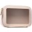 LOFOWN Clear Makeup Bag Small Cosmetic Bag Clear Travel Case Transparent Travel Toiletry Case Makeup Bag for Car with Zipper for Women (Beige, Small)