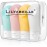 LilyAbeille Travel Bottles for Toiletries with Suction Cup, 4 Pack TSA Approved Travel Size Containers Leak Proof, 3oz Refillable Travel Accessories Shampoo Conditioner Bottles with Toiletry Bag