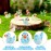 HAKFOO 60 Pcs Glitter Mini Resin Ducks Tiny Ducks Miniature Figures Cute Colorful Mini Duck Ornament Ducks Decor for DIY Projects Garden Dollhouse Aquarium Home Birthday Wedding Christmas