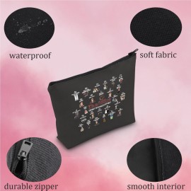 TV Show Merchandise TV Show Fandom Gift TV Show Makeup Zipper Pouch (Offic BLK)