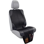 lebogner Car Seat Protector for Baby and Child - Non-Slip, Thick Padded Cover with 2 Mesh Pockets - 1 Pack