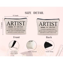 Lacosu Artist Makeup Bag, Artist Gifts for Women, Best Gifts for Artists, Gifts for Artists, Artist Birthday Gift, Artist Definition Small Makeup Cosmetic Bag for Purse Lacosu Artist Makeup Bag, Artist Gifts for Women, Best Gifts for Artists, Gifts for Artists, Artist Birthday Gift, Artist Definition Small Makeup Cosmetic Bag for Purse