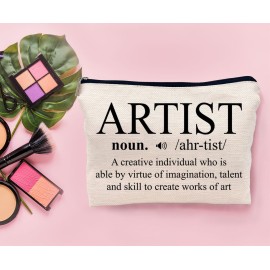 Lacosu Artist Makeup Bag, Artist Gifts for Women, Best Gifts for Artists, Gifts for Artists, Artist Birthday Gift, Artist Definition Small Makeup Cosmetic Bag for Purse Lacosu Artist Makeup Bag, Artist Gifts for Women, Best Gifts for Artists, Gifts for Artists, Artist Birthday Gift, Artist Definition Small Makeup Cosmetic Bag for Purse