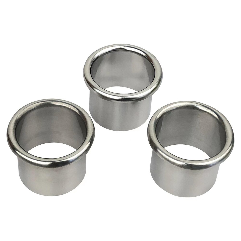 QUEESALN Hair Styling Station with Curling Hot Iron, Organizer Holder for Salon Appliances - 3pcs 2inch Stainless Steel Tubes