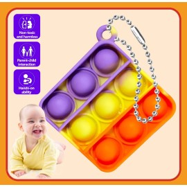 DOPWQAA 200 Pcs Mini Pop Bubble Fidget Toys for Party Favors, Pop Toy Bulk for Party Favor, Classroom Student Prizes Christmas Easter Basket Goodie Bag Stuffers Valentine for Kids