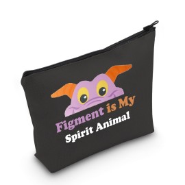 Purple Dragon Cosmetic Makeup Bag One Little Spark Purple Dragont Imagination Purple Dragon Fans Gift Purple Dragon Gift (Fig BLK)