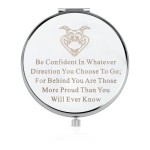 LQRI Cartoon Makeup Mirror Purple The Dragon Gift Lover Merchandise Purple The Dragon Fan Gift