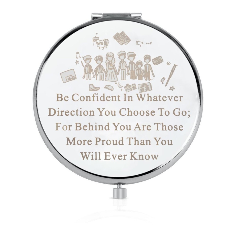 LQRI News Musical Gift Musical Makeup Mirror Musical Theater Gift Musical Lover Pocket Mirror