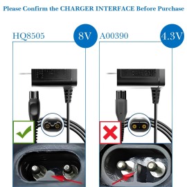 Linkidea 8V Shaver Charger Cord, Replacement USB Power Charger Adapter Cable, Compatible with Philips Norelco HQ850, AT600, FT618, S5050, S5080
