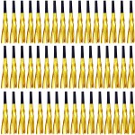 LCPQMZGH 48 Pcs Gold Noise Makers Glitter Metallic Fringed Noise Makers Horns for Baby Shower, Kids Birthday, Wedding Party, New Year Party Favor